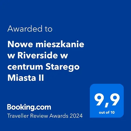 Mieszkanie W Riverside W Centrum Starego Miasta Z Parkingiem
