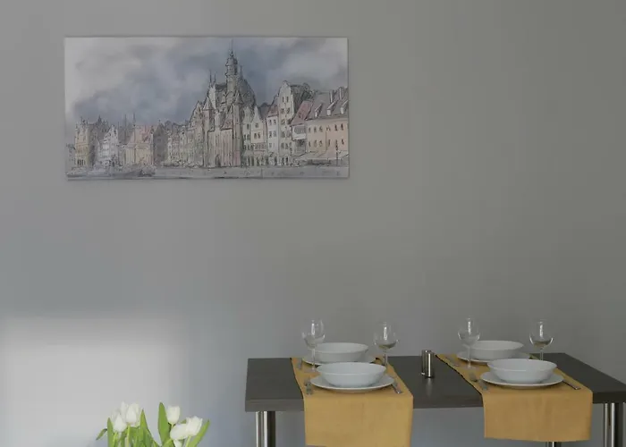 Mieszkanie W Riverside W Centrum Starego Miasta Z Parkingiem 아파트 그단스크